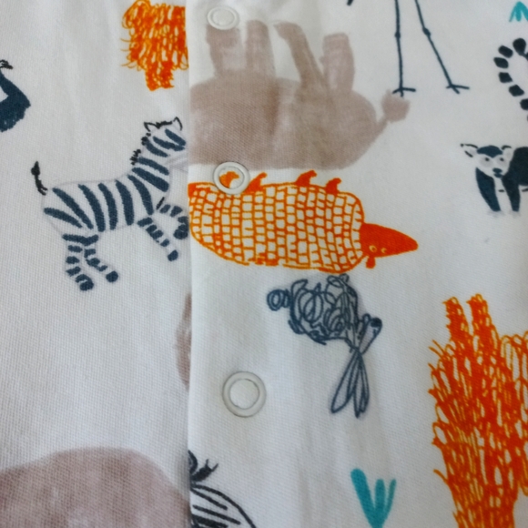 Marks & Spencer, 3pk multi coloured, cotton long sleeved sleepsuits, 2-3 years - Picture 8 of 16